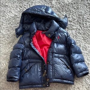 Polo Ralph Lauren Navy Blue Kids Puffer Jacket